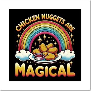 Chicken Nugget Are Magical Stylish Tee for Food Enthusiasts Posters and Art